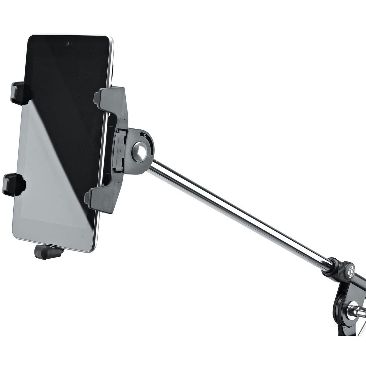 K&M Universal Mic Stand iPad or Android Tablet Holder 5/8" Threaded Mic Stand Mount